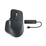 Logitech MX Master 3 Advanced Wireless Mouse and Knox 4-Port USB Hub