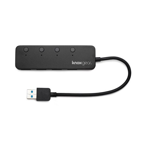 Logitech MX Master 3 Advanced Wireless Mouse and Knox 4-Port USB Hub