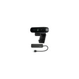 Logitech Brio Ultra HD Webcam for Video Conferencing, Recording, and Streaming (Black) with USB Hub