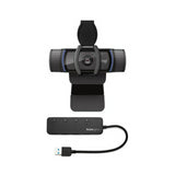 Logitech C920S Pro HD Webcam Bundled with Knox Gear 4-Port 3.0 USB Hub
