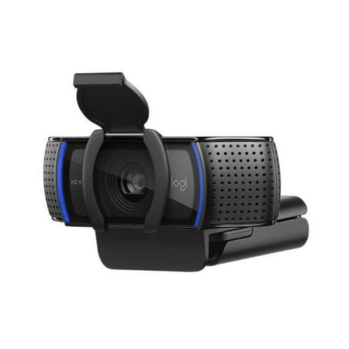 Logitech C920S Pro HD Webcam with Knox Gear Webcam Stand with Selfie Ring Light and 4-Port USB Hub