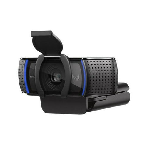 Logitech C920S Pro HD Webcam with Knox Gear Webcam Stand with Selfie Ring Light and 4-Port USB Hub
