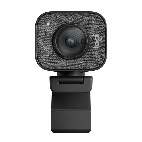 Logitech StreamCam Plus Webcam with Tripod (Graphite) and Webcam Stand with Selfie Ring Light