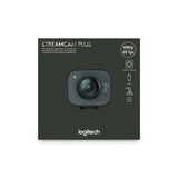 Logitech StreamCam Plus Webcam with Tripod (Graphite) and Webcam Stand with Selfie Ring Light