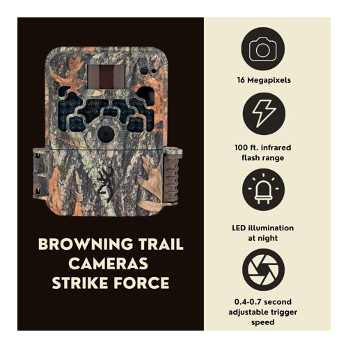Browning Trail Cameras Strike Force Extreme 16 MP Game Camera (2-Pack) Bundle
