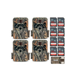 Browning Trail Cameras Strike Force Extreme (4-Pack), 32GB Card (8-Pack) Bundle