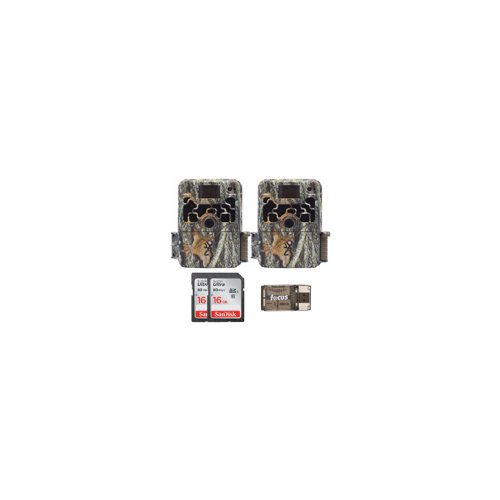 Browning Trail Cameras Dark Ops Extreme 16MP Game Camera (2-Pack) with Two 32GB SD Cards Bundle