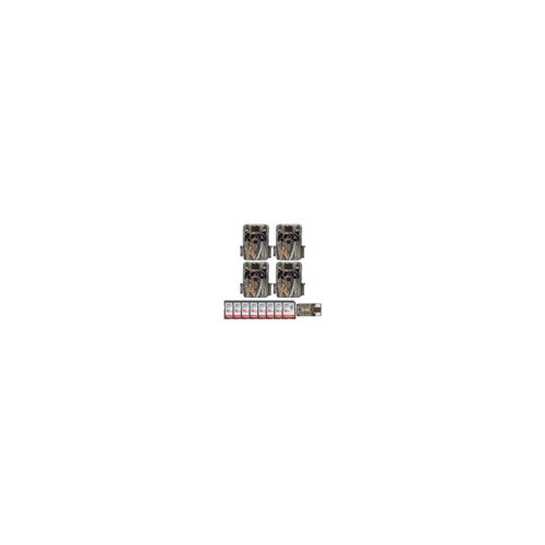 Browning Trail Cameras Dark Ops Extreme 16MP Game Camera (4-Pack) with 16GB SD Cards and Card Reader