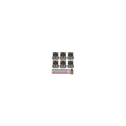 Browning Trail Cameras Dark Ops Extreme 16MP Game Camera (6-Pack) with 12 32GB Card and Card Reader