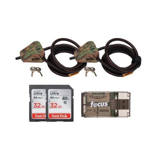 Master Lock Python Locking Cable with Two Memory Cards and USB Reader Bundle