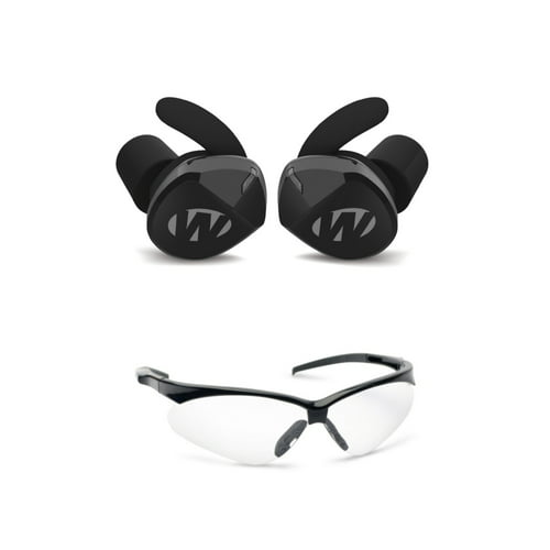 Walker's Silencer BT 2.0 Rechargeable Electronic Earbuds with Glasses (Clear)