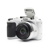 Kodak PIXPRO AZ252 Digital Camera (White) with 32GB SD Card and Tripod Bundle