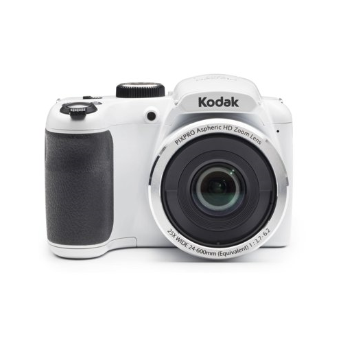 Kodak PIXPRO AZ252 Digital Camera (White) with 32GB SD Card and Tripod Bundle