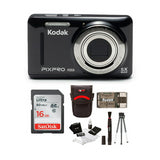 Kodak PIXPRO Friendly Zoom FZ53 with 32GB SD Card and Camera Accessory Bundle