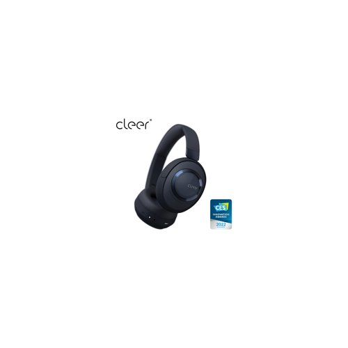 Cleer Audio Alpha Noise Canceling Hi-Res Audio Bluetooth 5.1 Over-Ear Headphones (Midnight Blue)