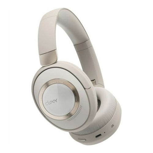 Cleer Audio Alpha Noise Canceling Hi-Res Audio Bluetooth 5.1 Over-Ear Headphones (Stone)
