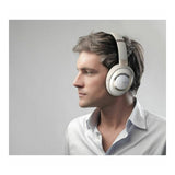 Cleer Audio Alpha Noise Canceling Hi-Res Audio Bluetooth 5.1 Over-Ear Headphones (Stone)