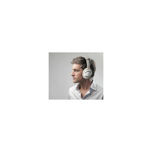 Cleer Audio Alpha Noise Canceling Hi-Res Audio Bluetooth 5.1 Over-Ear Headphones (Stone)