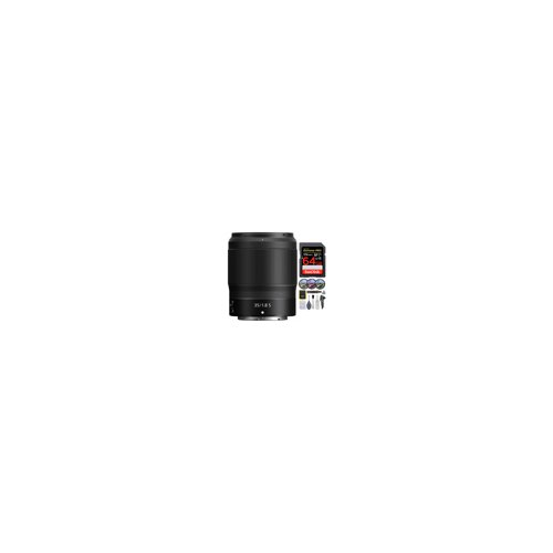 Nikon 20081 NIKKOR Z 35mm f/1.8 S Wide Angle Lens Bundle with 64 GB card and 62mm Filter Kit