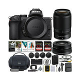 Nikon Z50 Mirrorless Camera with NIKKOR Z 16-50 and 50-250mm VR Lenses and 64GB Card Kit Bundle