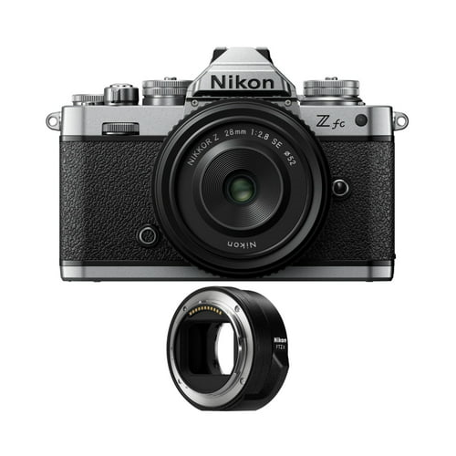 Nikon Zfc Mirrorless Camera with 28mm Lens and FTZ II Mount Adapter