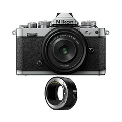 Nikon Zfc Mirrorless Camera with 28mm Lens and FTZ II Mount Adapter
