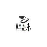 ONA Lima Leather Presidio Camera Strap (Black) with Tripod and Accessory Bundle