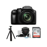 Panasonic LUMIX FZ80D 4K Long Zoom Camera with 32GB Accessory Bundle