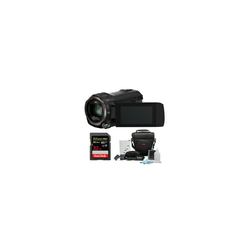 Panasonic V770 Full HD Camcorder with 32GB SD Card and Accessory Bundle