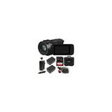 Panasonic HC-VX1 4K Camcorder with 24X Leica Lens with 128GB SD Card and Accessory Bundle