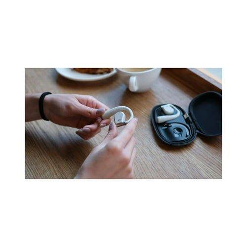 Cleer ARC Open-Ear Ear Hook Design Flexible Hinge Touch Control True Wireless Earbuds (White)