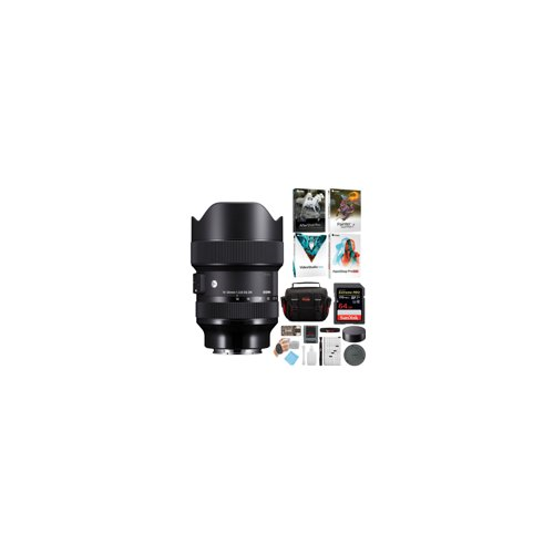 Sigma 14-24mm f/2.8 DG DN Art Lens for Sony E-Mount with Software Suite, 64GB SD Card, and Accessory Bundle