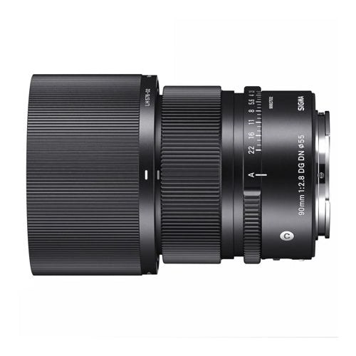 Sigma 90mm F2.8 DG DN Contemporary Lens for Sony E-Mount with 1 TB Hard Drive and Memory Card