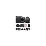 Sigma 16mm f/1.4 DC DN Contemporary Lens for Sony E Mount Cameras with Backpack Bundle