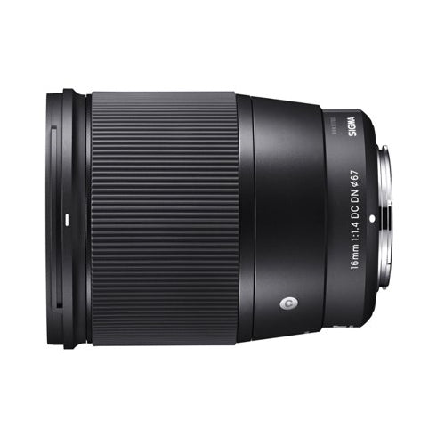 Sigma 16mm f/1.4 DC DN Contemporary Lens for Sony E Mount Cameras with Backpack Bundle