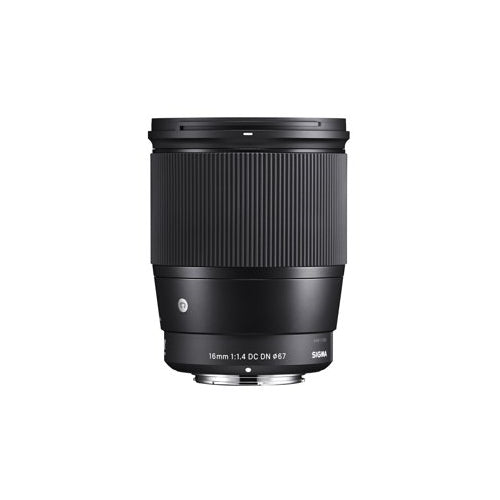 Sigma 16mm f/1.4 DC DN Contemporary Lens for Canon EF-M with 64GB Ultra SDXC UHS-I Card Bundle