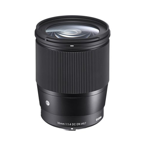 Sigma 16mm f/1.4 DC DN Contemporary Lens for Canon EF-M with 64GB Ultra SDXC UHS-I Card Bundle