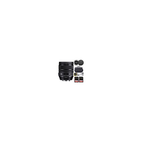 Sigma 24-70mm f/2.8 DG OS HSM ART Canon EF Lens with USB Dock, 64 SD Card and Camera Bag