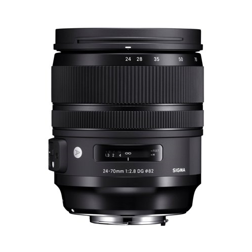 Sigma 24-70mm f/2.8 DG OS HSM ART Canon EF Lens with USB Dock, 64 SD Card and Camera Bag