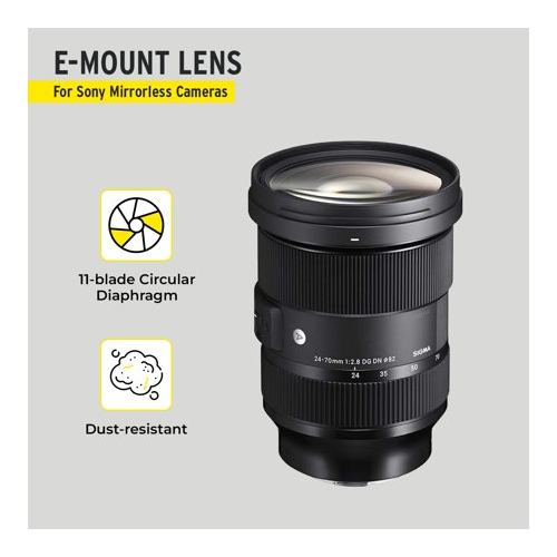 Sigma 24-70mm f/2.8 DG DN Lens for Sony E-Mount with Memory Bundle