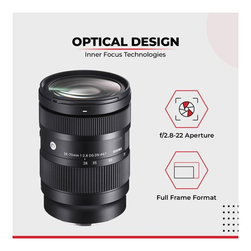 Sigma 28-70mm f/2.8 DG DN Contemporary Lens for Sony with Rugged Mini 1TB Bundle