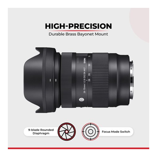 Sigma 28-70mm f/2.8 DG DN Contemporary Lens for Sony with Rugged Mini 1TB Bundle