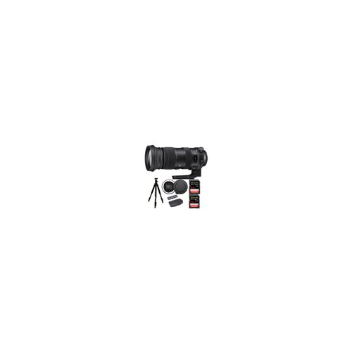 Sigma 60-600mm f/4.5-6.3 DG OS HSM Sports Lens for Nikon Bundle