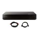 Sony BDPS3700 Streaming Blu-Ray Player with WiFi (2016) plus Two Cable Bundle