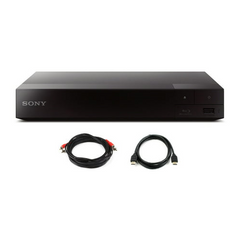 Sony BDPS3700 Streaming Blu-Ray Player with WiFi (2016) plus Two Cable Bundle