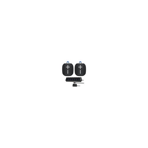 Ultimate Ears WONDERBOOM 2 Portable Bluetooth Speaker Pair (Deep Space) with Knox Gear 7-Port USBHub