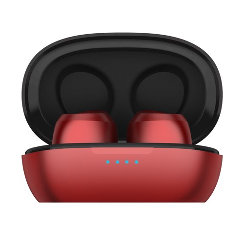 Ausounds True Wireless Hybrid Active Noise Cancelling Earbuds (Red)