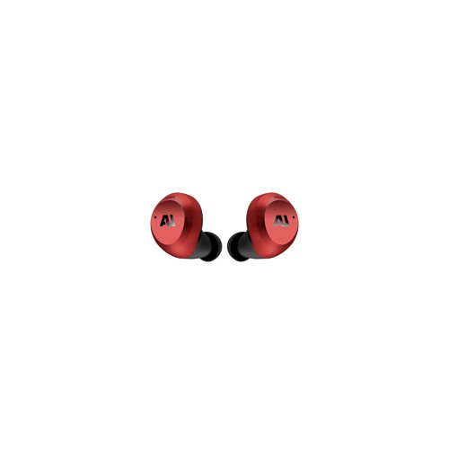 Ausounds True Wireless Hybrid Active Noise Cancelling Earbuds (Red)