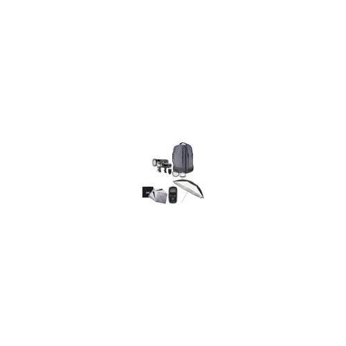Westcott FJ Wireless 2-Light Portable Portrait Flash Kit with FJ-X3 S Trigger with Backdrops Bundle