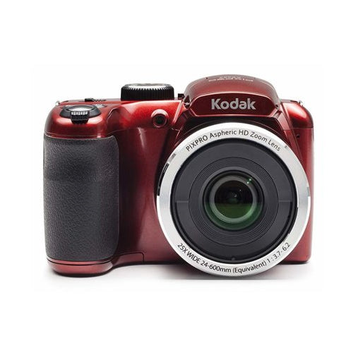 Kodak PIXPRO AZ255 Astro Zoom 16MP Digital Camera (Red) Bundle
